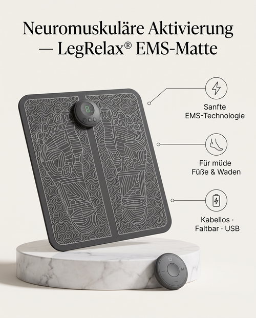 LegRelax EMS Fußmassage-Matte – sanfte Muskelaktivierung, Produktübersicht