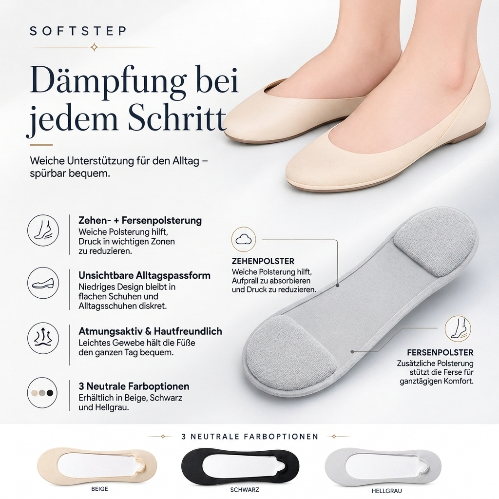 SoftStep Füßlinge – Dämpfung bei jedem Schritt